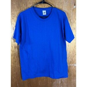 Vintage Fruit Of‎ The Loom Blank Plain Tee Shirt Blue Women’s Medium USA